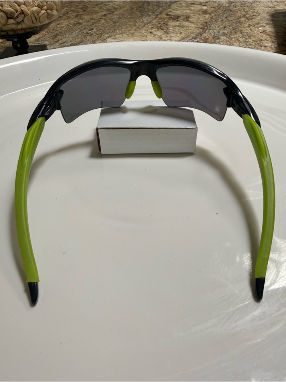 Oakley M Frame Men's Sport Sunglasses Black/Green - Picture 3 of 5